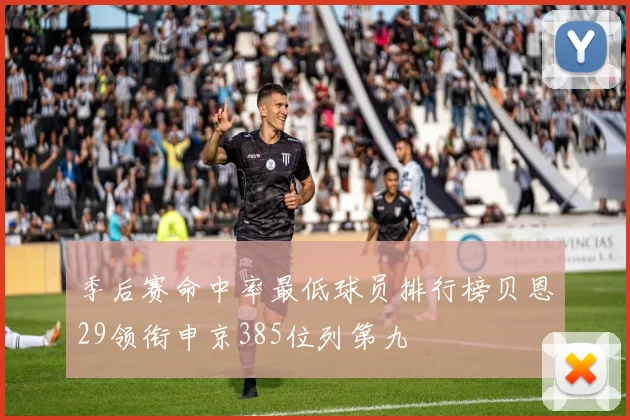 季后赛命中率最低球员排行榜贝恩29领衔申京385位列第九